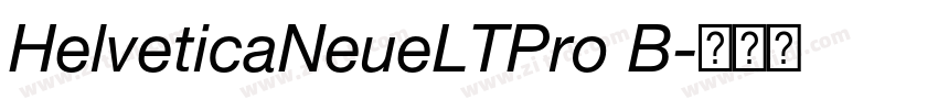 HelveticaNeueLTPro B字体转换